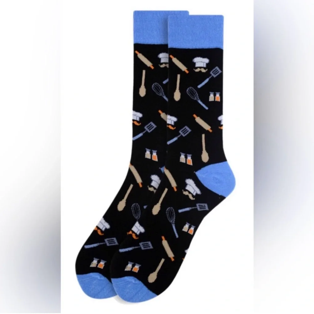 Women’s Novelty Crew Socks 3-Pairs - In The Kitchen NWT